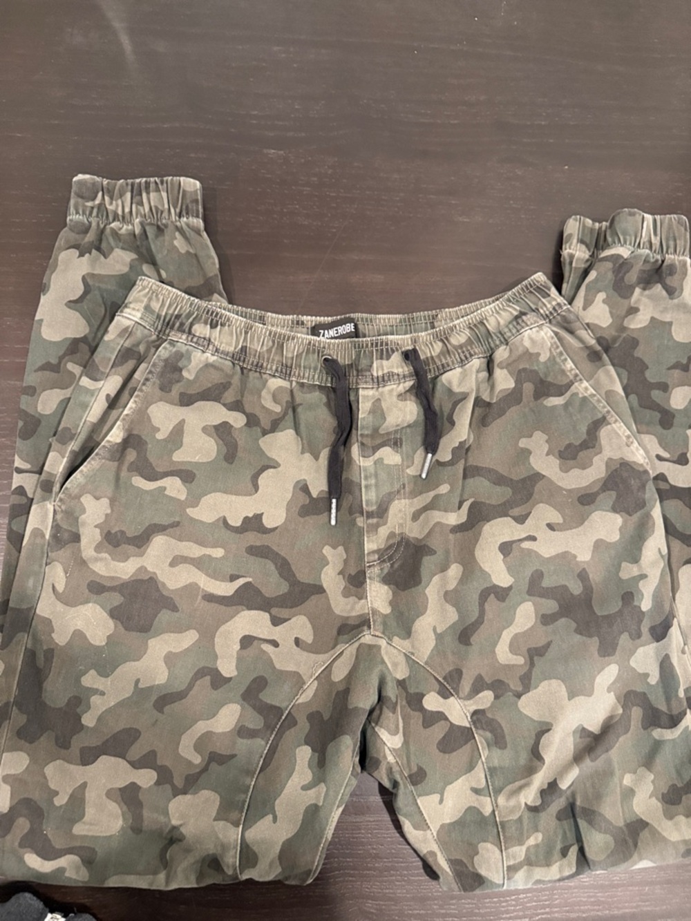 Zanerobe Camo Jogger Pants - Olive Green Camouflage